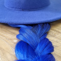 کلاه مو دار آبی با موی آبی فانتزی ( ویگ هت ) کد(۳۰۰۰3)