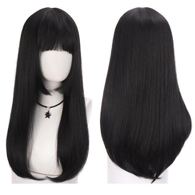 کلاه گیس بلند مشکی